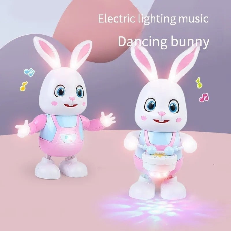 Dancing Rabbit Toy with Lights With LED, Music Drumming, Voice Imitation, Educational Fun for Ages 3+