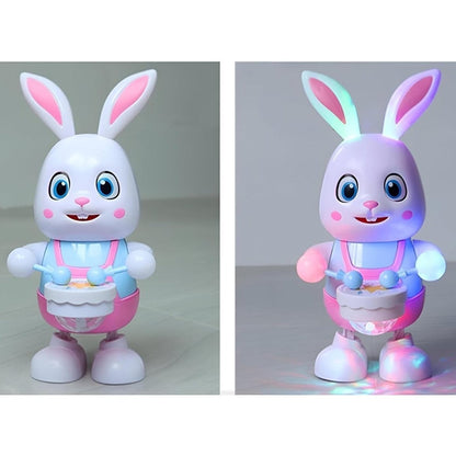 Dancing Rabbit Toy with Lights With LED, Music Drumming, Voice Imitation, Educational Fun for Ages 3+