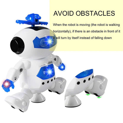 Dancing Robot with Music and Lights, 360° Rotation, Compact, Easy to Carry, Safe for Ages 3+