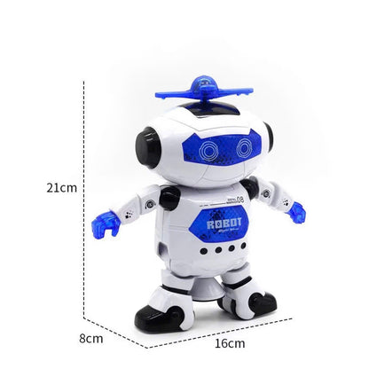 Dancing Robot with Music and Lights, 360° Rotation, Compact, Easy to Carry, Safe for Ages 3+