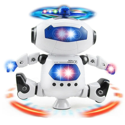 Dancing Robot with Music and Lights, 360° Rotation, Compact, Easy to Carry, Safe for Ages 3+