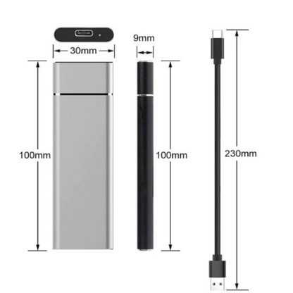 Large 8TB USB External Storage Drive