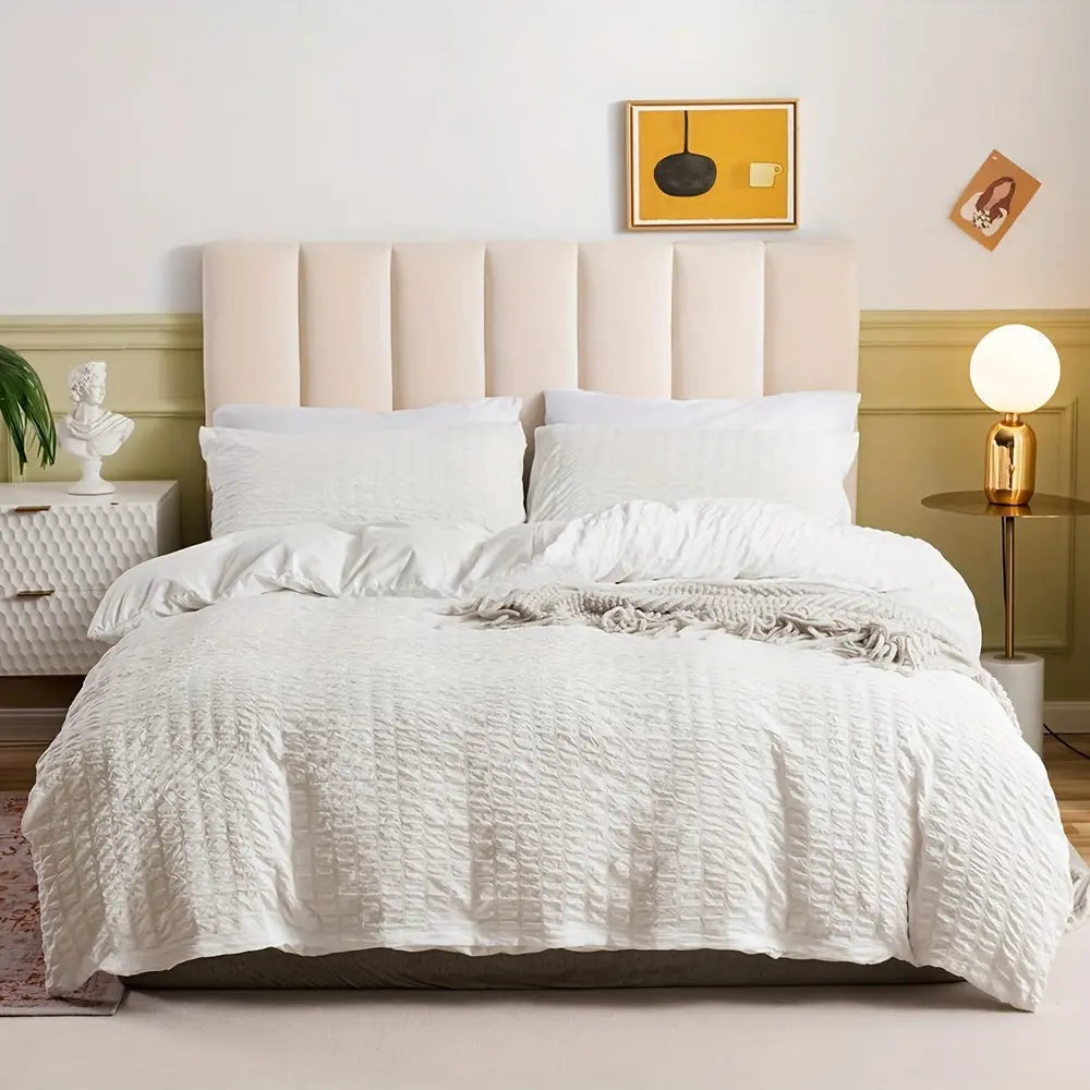 Soft Plush Ruffled Duvet Cover - Halri