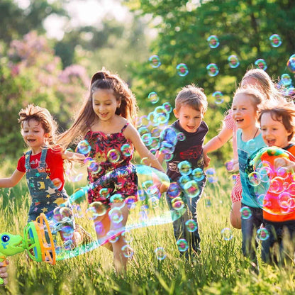 Delightful Dinosaur Bubble Blaster with High Power, Easy to Use,  ABS Plastic, Safe for Ages 6+