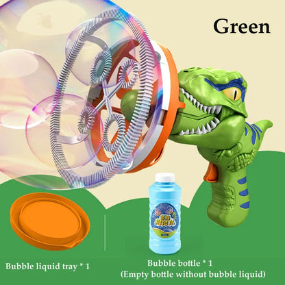 Delightful Dinosaur Bubble Blaster with High Power, Easy to Use,  ABS Plastic, Safe for Ages 6+
