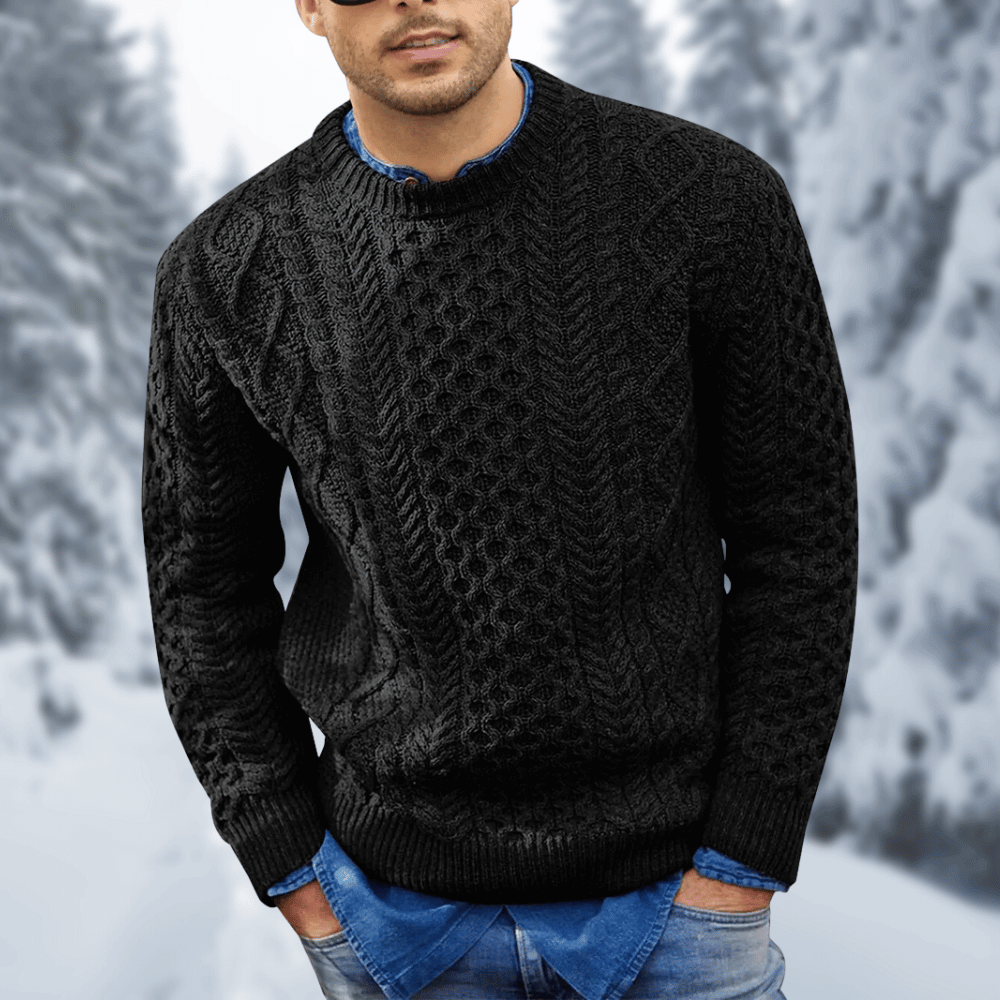 Cozy Crew Neck Winter Sweater Long Sleeve Pullover