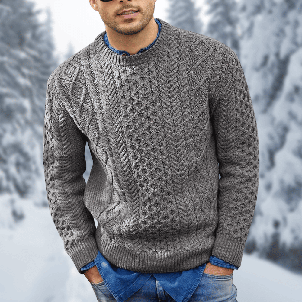 Cozy Crew Neck Winter Sweater Long Sleeve Pullover
