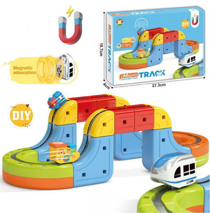 Fun Magnetic Train Track Toy Set - Halri