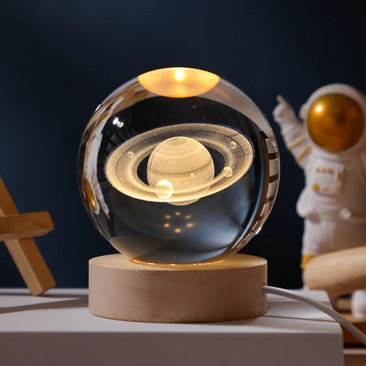 Glowing Galaxy 3D Crystal Night Light - Halri
