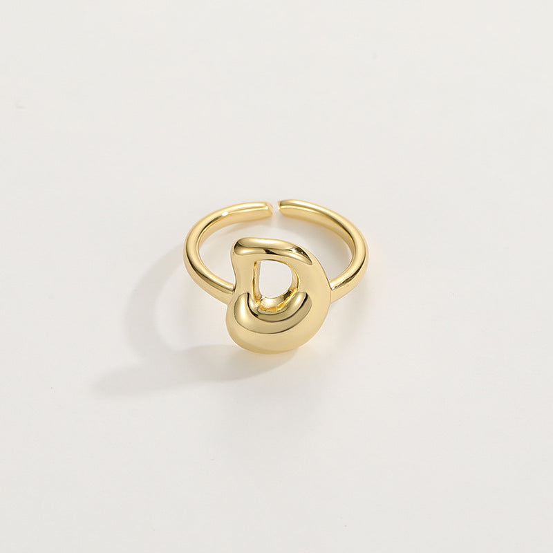 Personalized Fun Alphabet Initial Ring