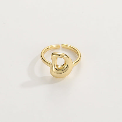 Personalized Fun Alphabet Initial Ring