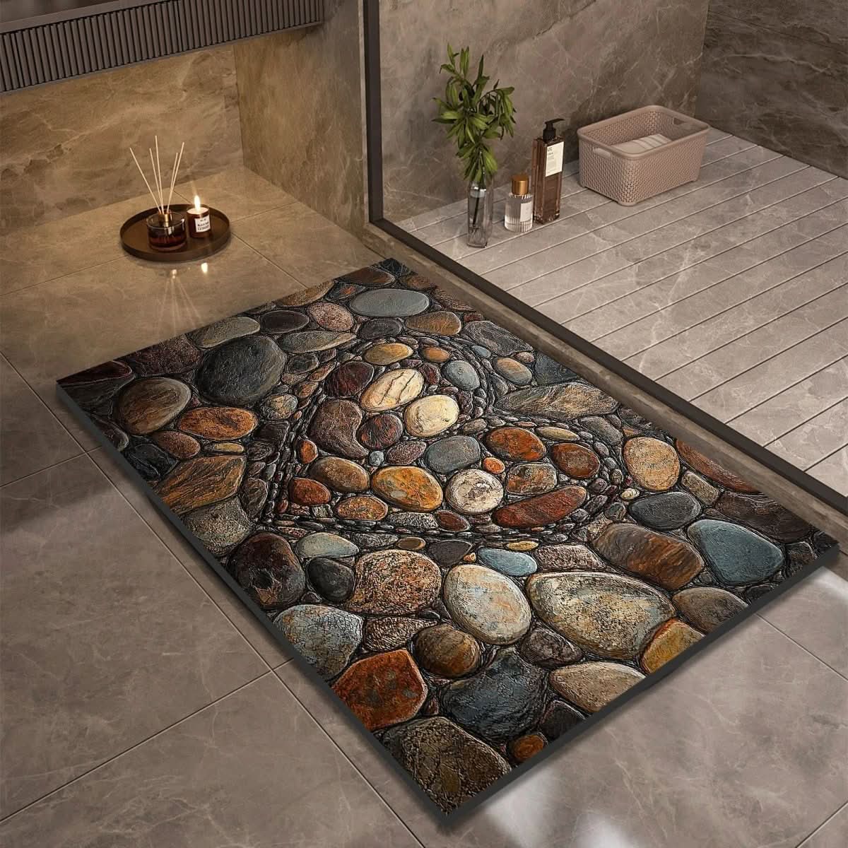 Diatomaceous Earth Non-Slip Bath Mat – Quick-Drying, Absorbent, Multi-Size Options for Bathroom and Kitchen Use 13
