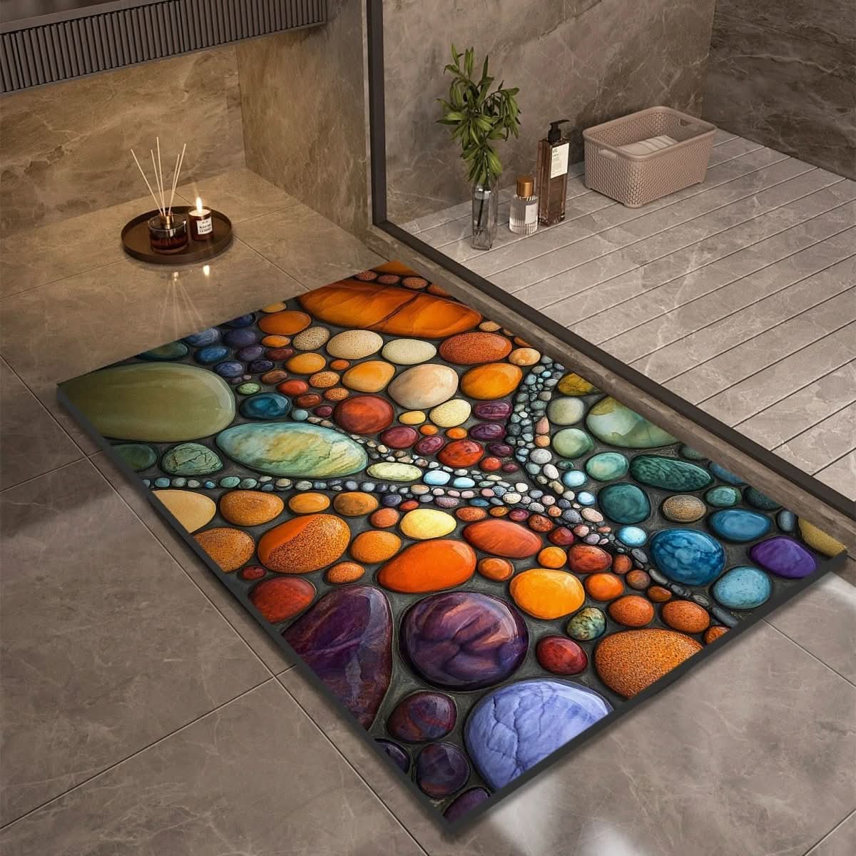 Diatomaceous Earth Non-Slip Bath Mat – Quick-Drying, Absorbent, Multi-Size Options for Bathroom and Kitchen Use 14