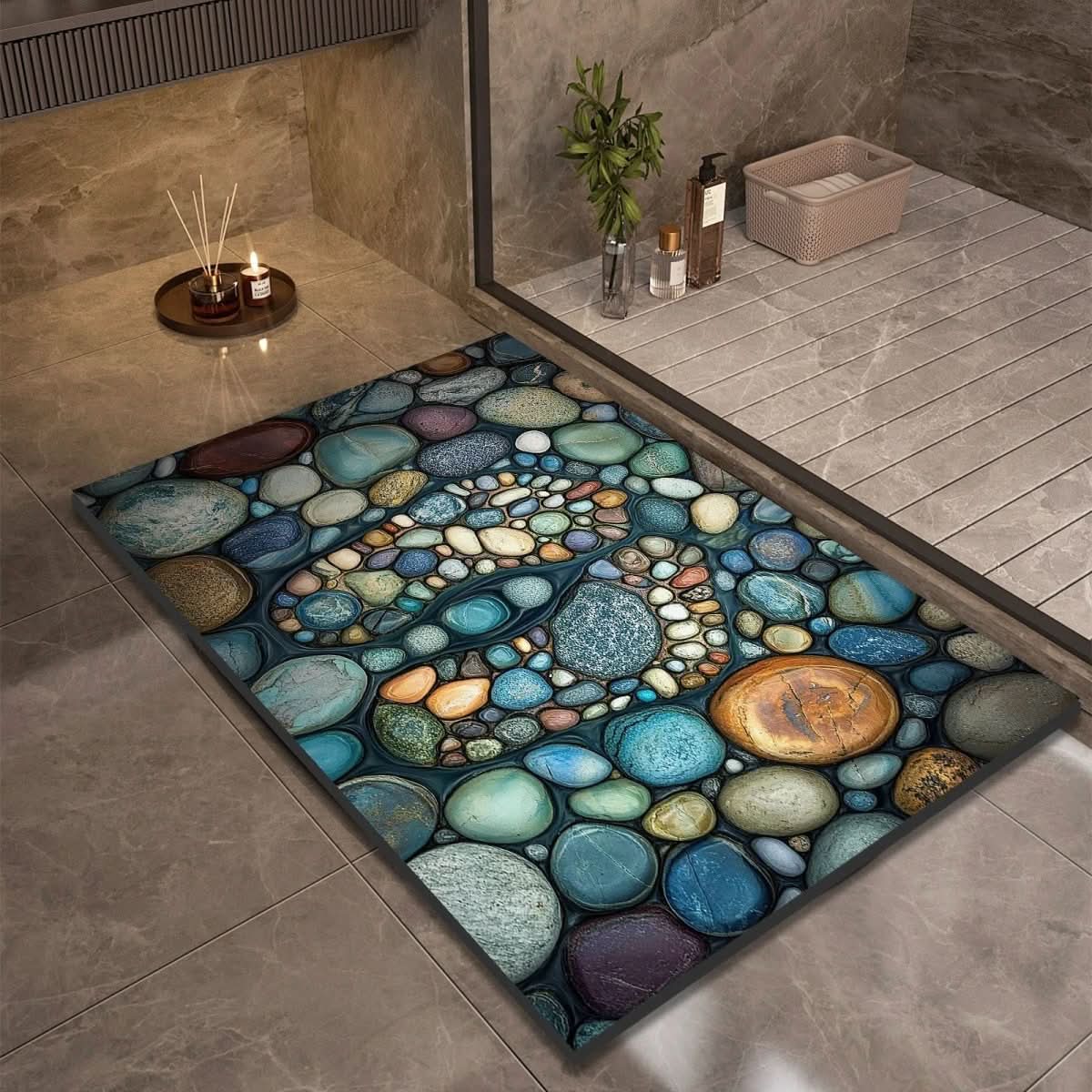 Diatomaceous Earth Non-Slip Bath Mat – Quick-Drying, Absorbent, Multi-Size Options for Bathroom and Kitchen Use 18