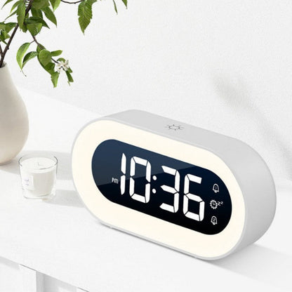 Compact LED Clock Radio with Nightlight and Snooze - Halri