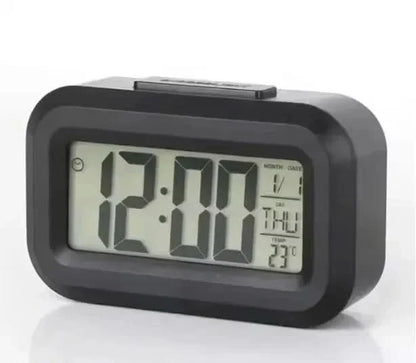 Compact Digital Alarm Clock with Snooze Button