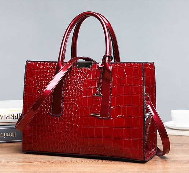 Luxury Croc Pattern Tote Bag