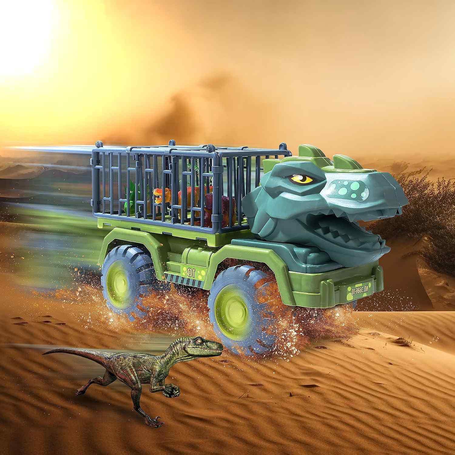 Fun Kids Dino Toy Truck with Figures and Accessories - Halri