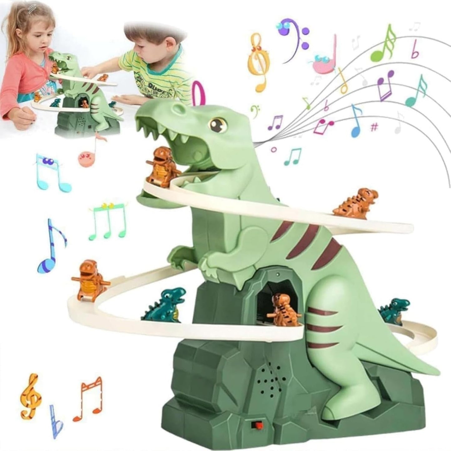 Fun Kids Dinosaur Play Slide with Lights and Sounds - Halri