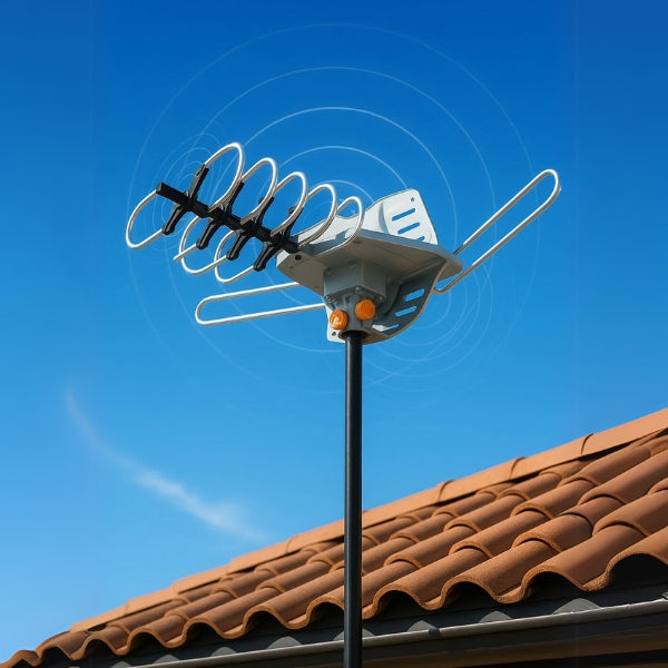 Long Range HD Outdoor TV Antenna | 360° Signal Reception - Halri