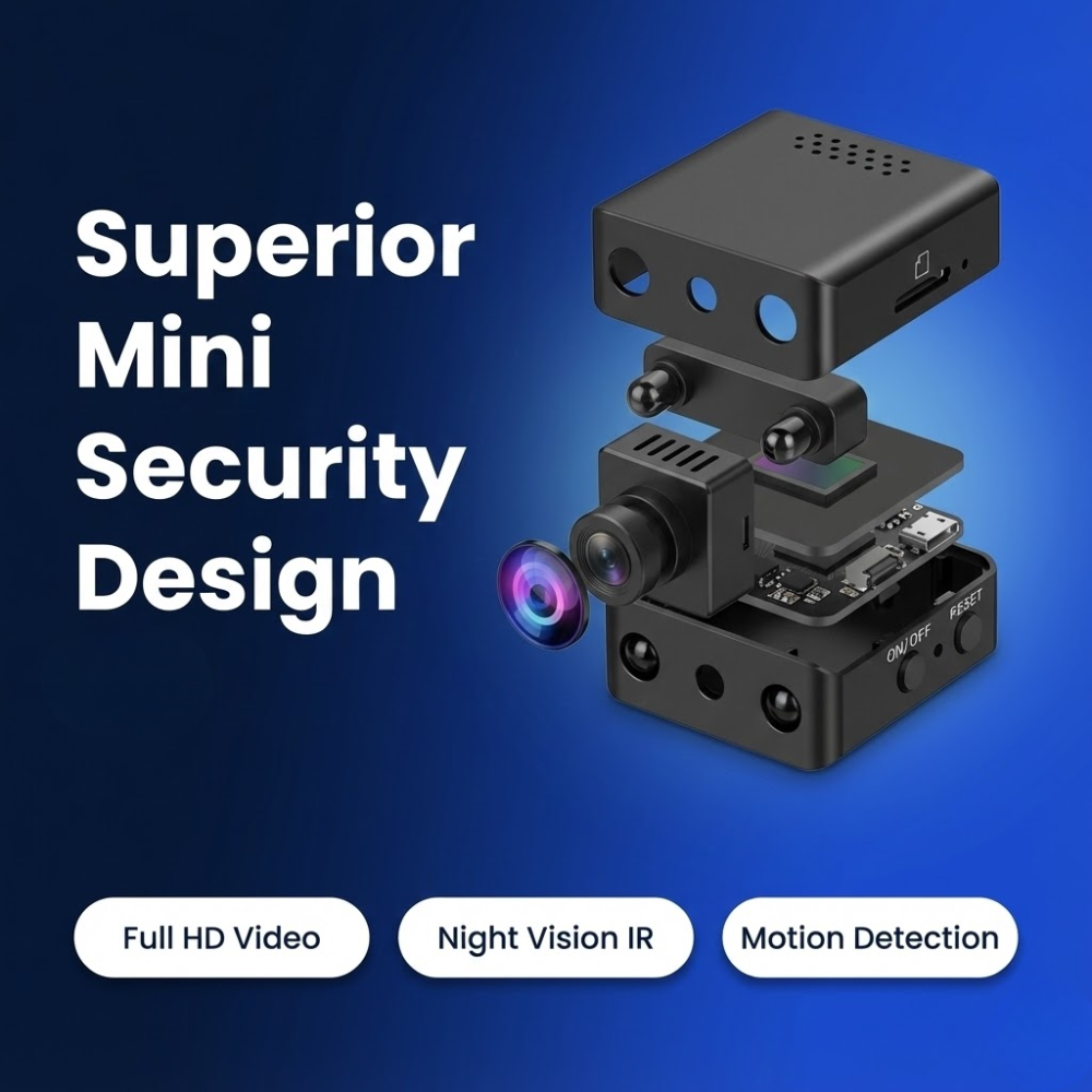 Compact WiFi Night Vision Surveillance Camera
