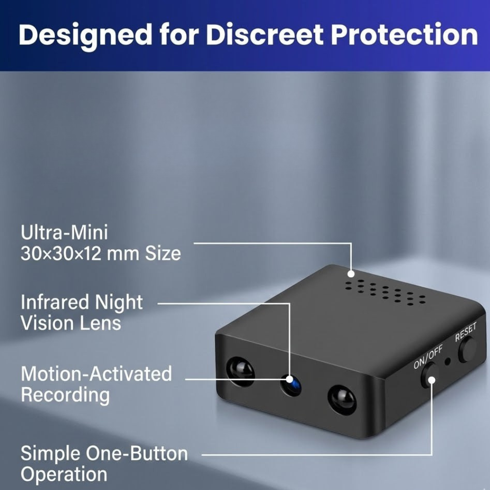 Compact WiFi Night Vision Surveillance Camera