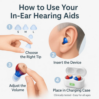 Discreet Rechargeable Hearing Aids with Noise Reduction