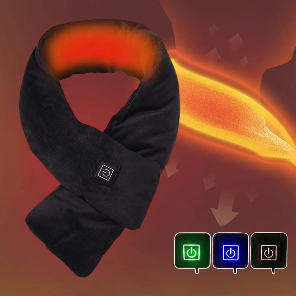 Warm Faux Fur Neck Scarf | Rechargeable USB Winter Warmer - Halri