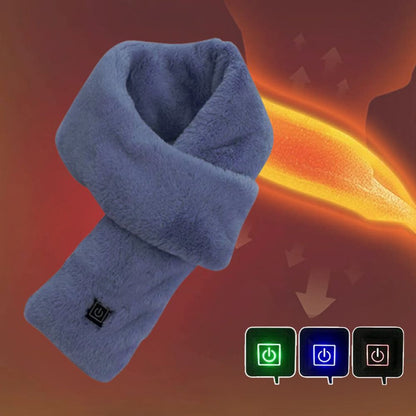 Warm Faux Fur Neck Scarf | Rechargeable USB Winter Warmer