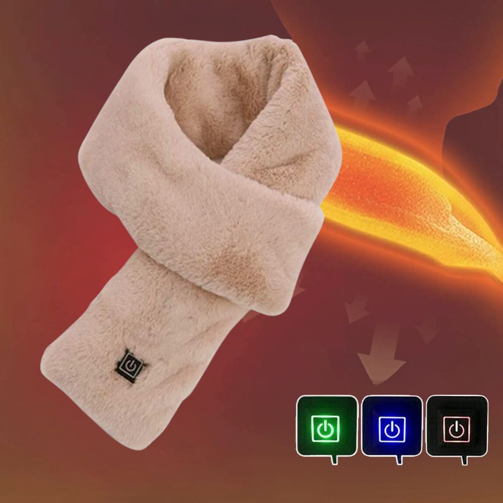 Warm Faux Fur Neck Scarf | Rechargeable USB Winter Warmer