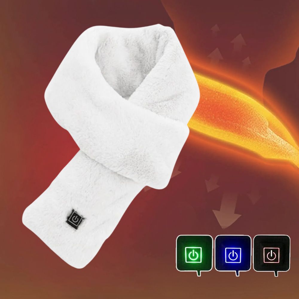 Warm Faux Fur Neck Scarf | Rechargeable USB Winter Warmer