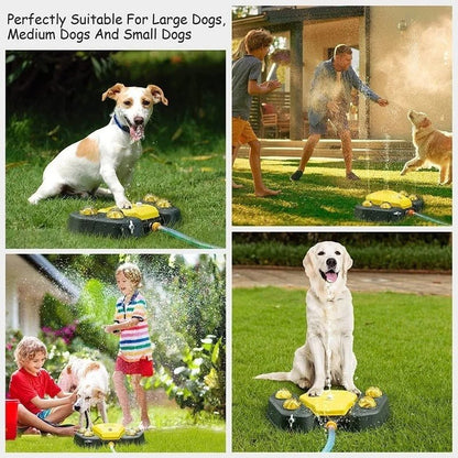 Dog Sprinkler Water Fountain with Pedal and Shower