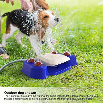 Dog Sprinkler Water Fountain with Pedal and Shower