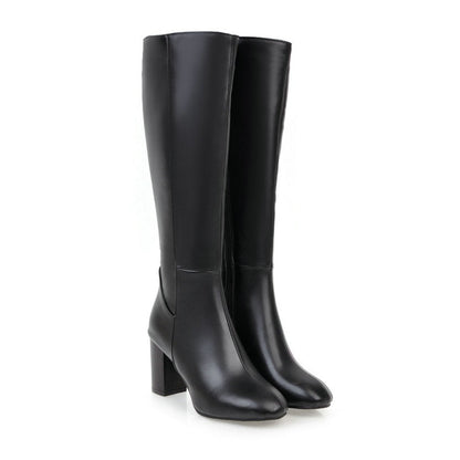 Premium Vegan Leather Zip Boots for Women