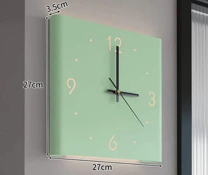 Illuminated Dual Face Square Wall Clock