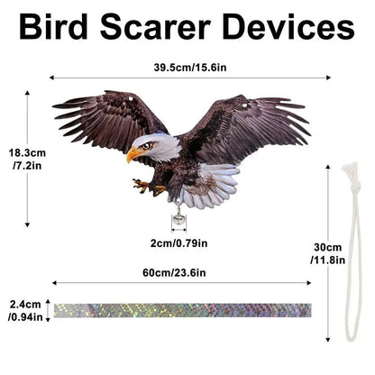 Ultimate Outdoor Bird Repellent with Motion Sound