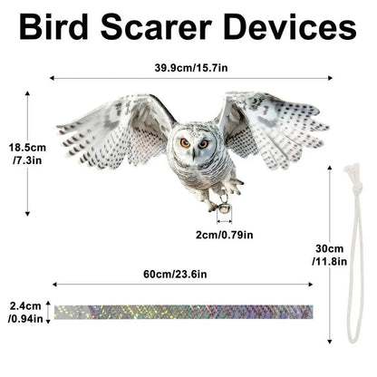 Ultimate Outdoor Bird Repellent with Motion Sound