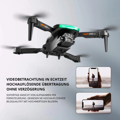 Portable Mini Drone with Remote and Collision Avoidance