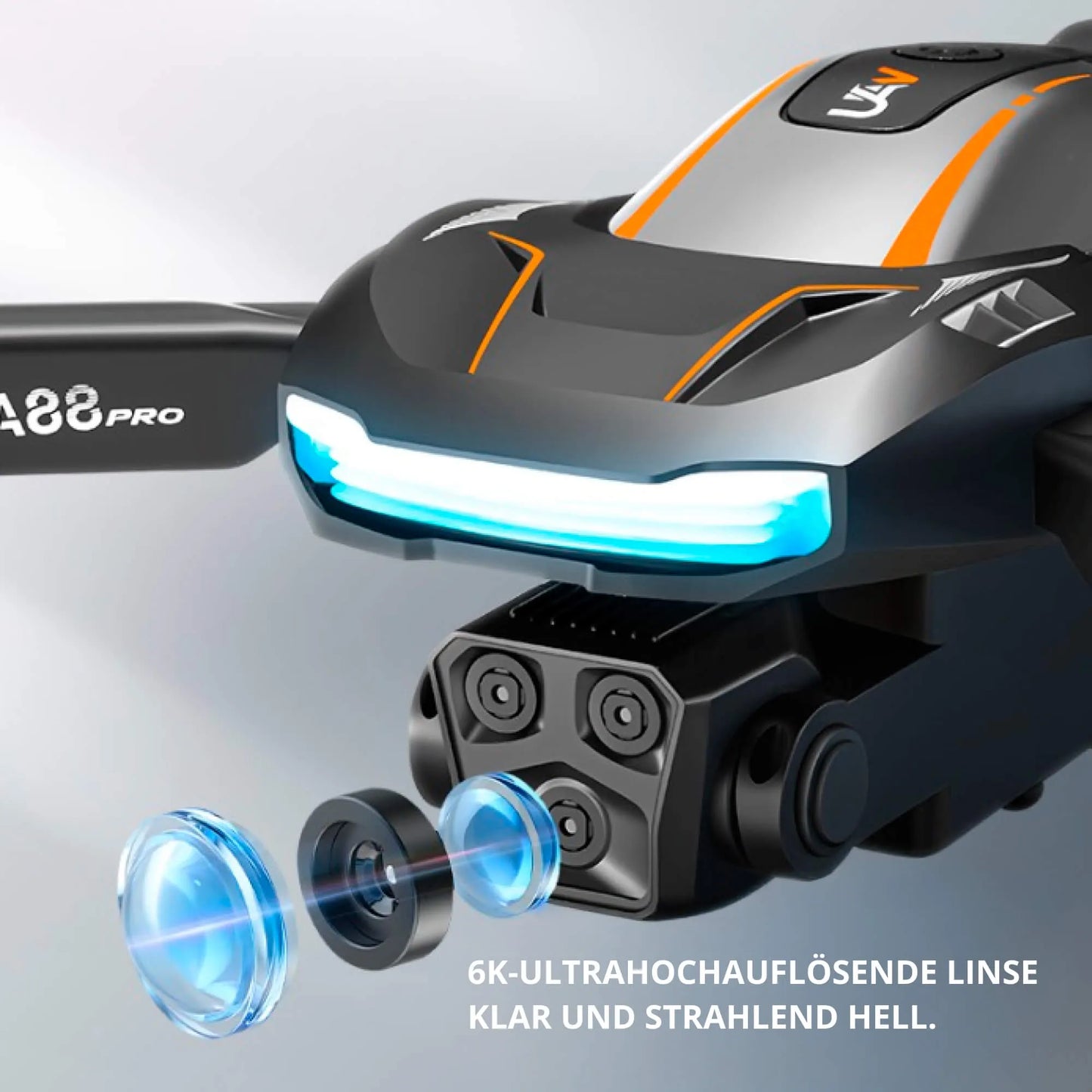Portable Mini Drone with Remote and Collision Avoidance