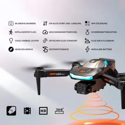 Portable Mini Drone with Remote and Collision Avoidance