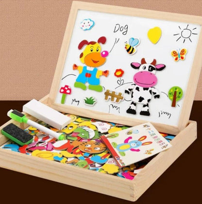 Magnetic Double Sided Drawing Board for Kids - Halri