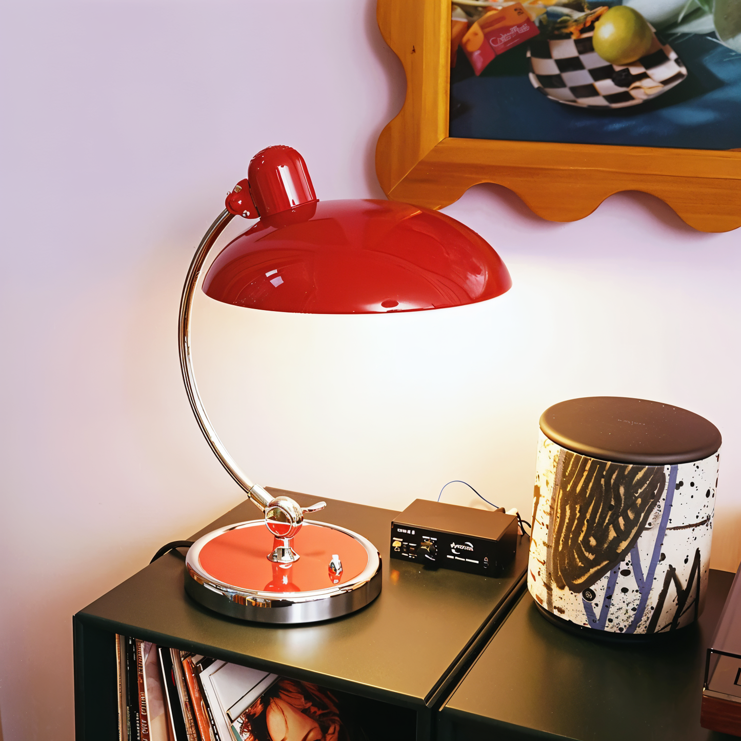 Rustic Metal Adjustable Table Lamp