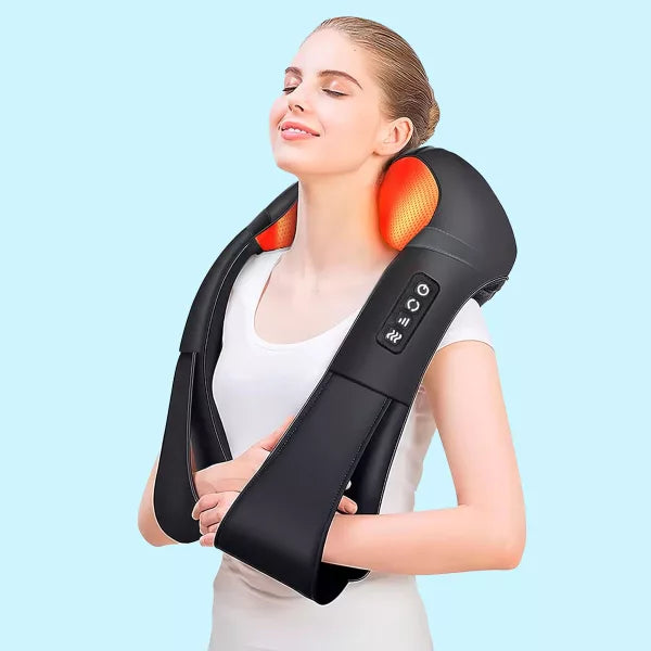 Contour Heated Massage Pillow for Neck and Shoulders - Befez