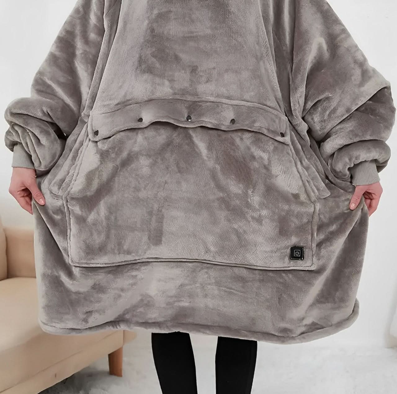 Cozy USB Heated Hooded Blanket