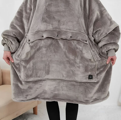 Cozy USB Heated Hooded Blanket