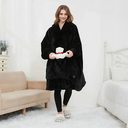 Cozy USB Heated Hooded Blanket