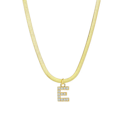 Delicate Diamond Initial Bar Necklace