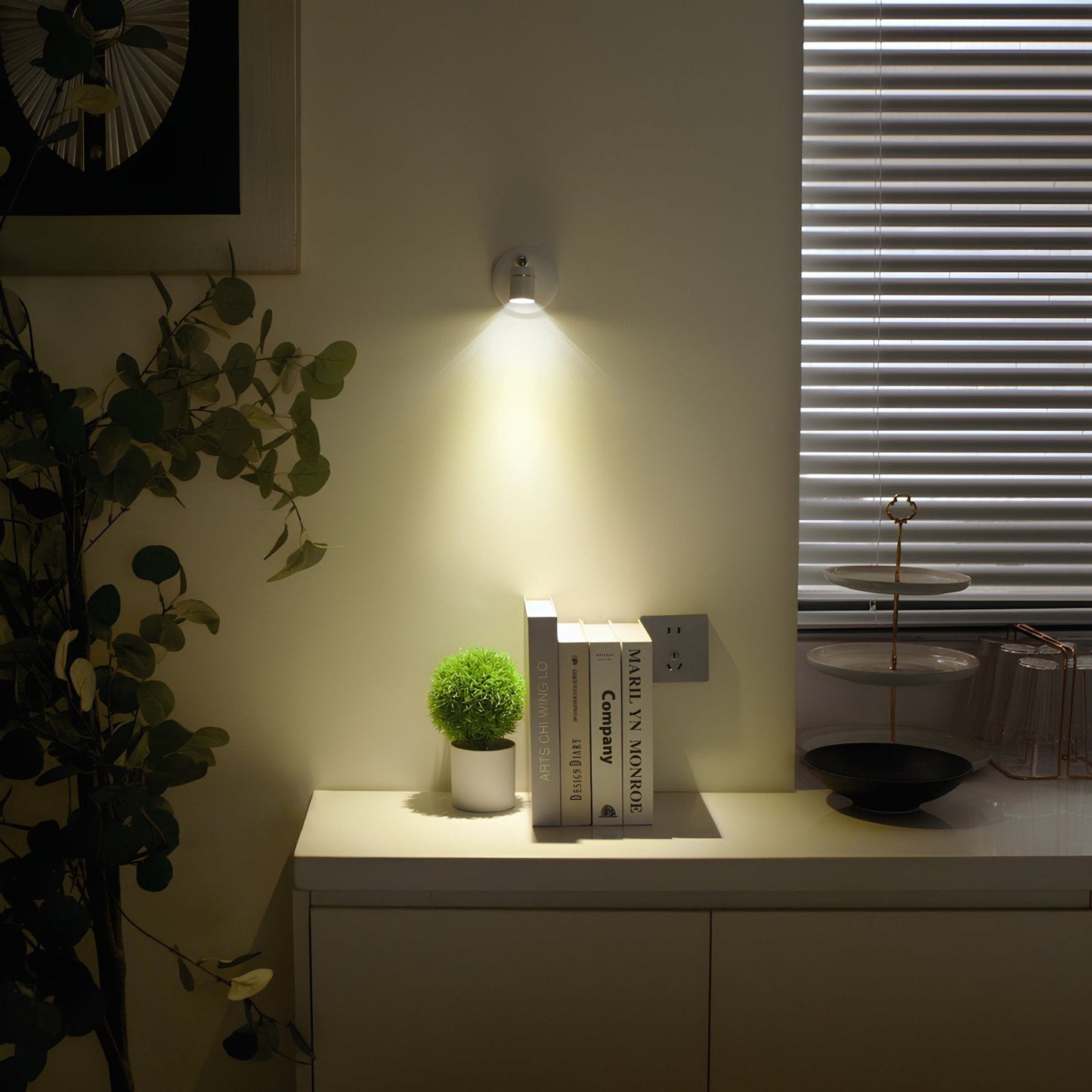 Sleek LED Wall Light Adjustable Spotlight