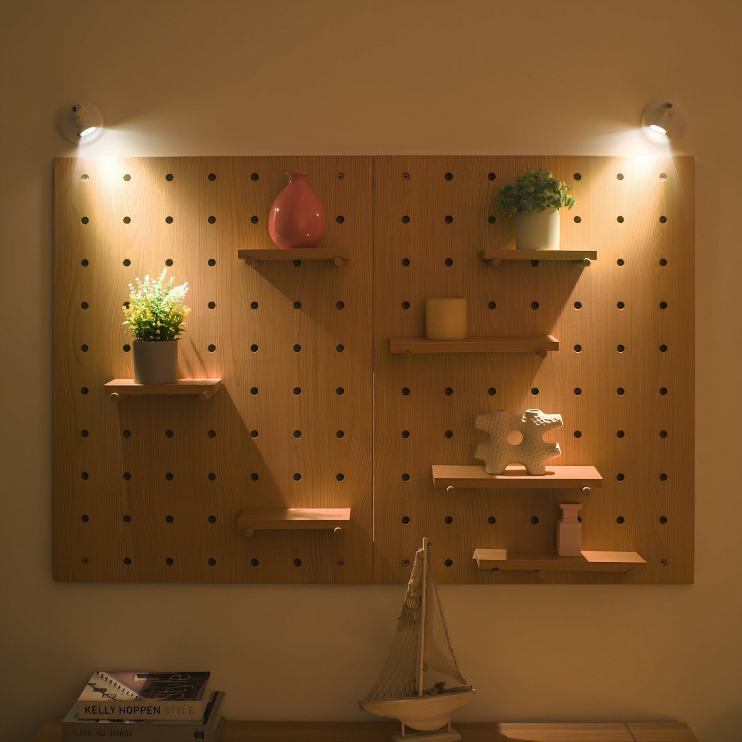 Sleek LED Wall Light Adjustable Spotlight