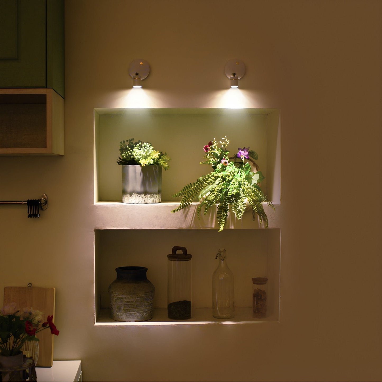 Sleek LED Wall Light Adjustable Spotlight